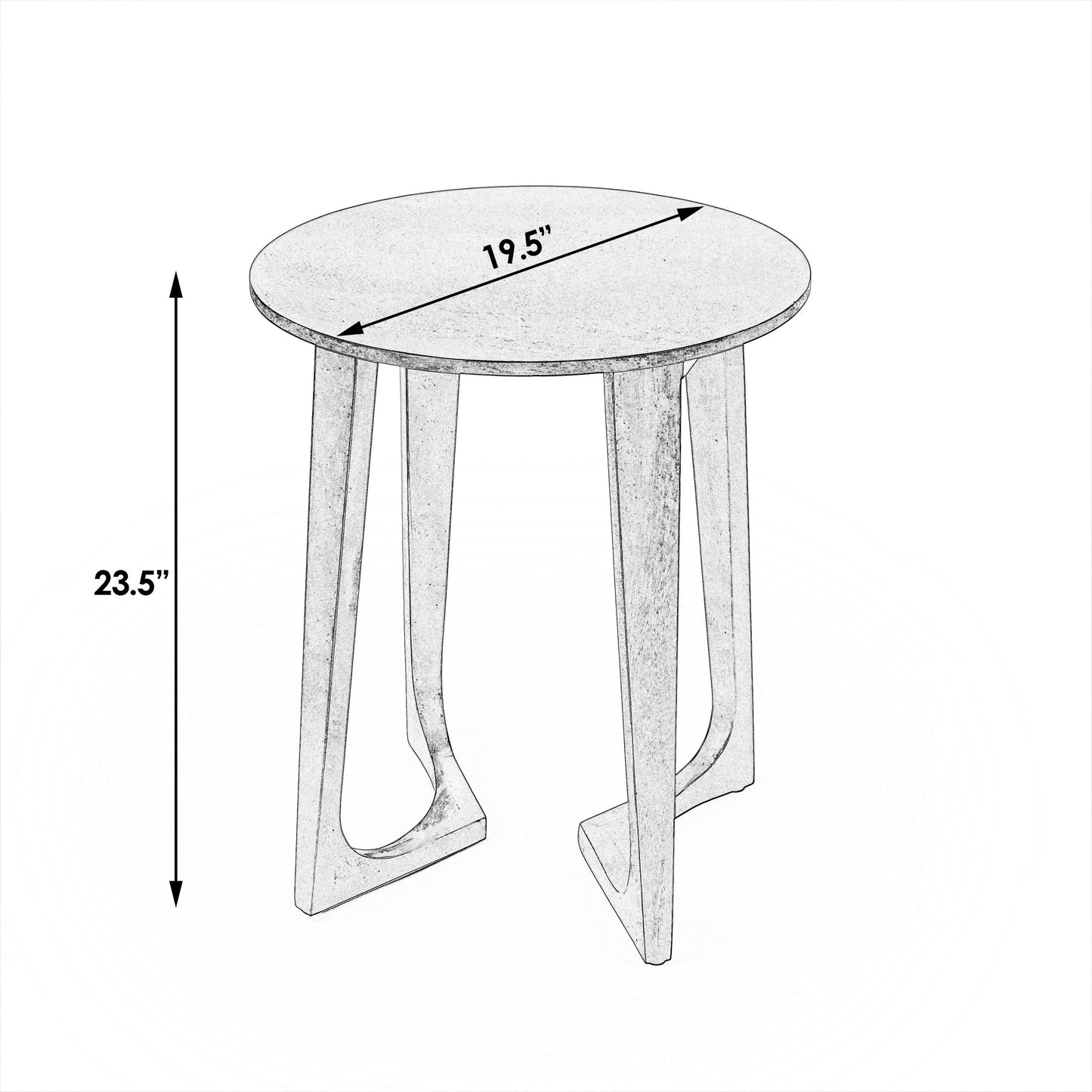 006 O-BUTLER-2040140 | Additional Silo | Round Accent Table by Butler Specialty Company in dark brown and butler loft. Made from sheesham wood solids in a modern style.