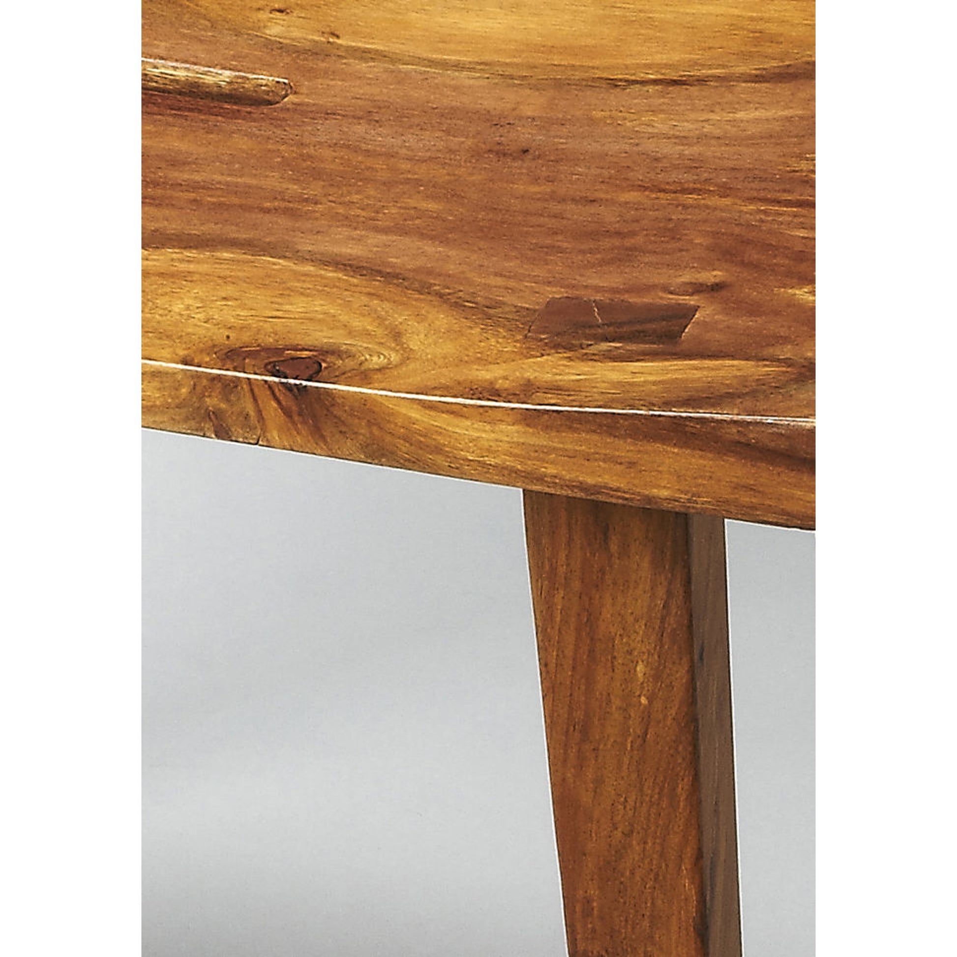 Loft Stool by Butler Specialty Company in light brown and buter loft. Made from sheesham wood solids in a rustic style.