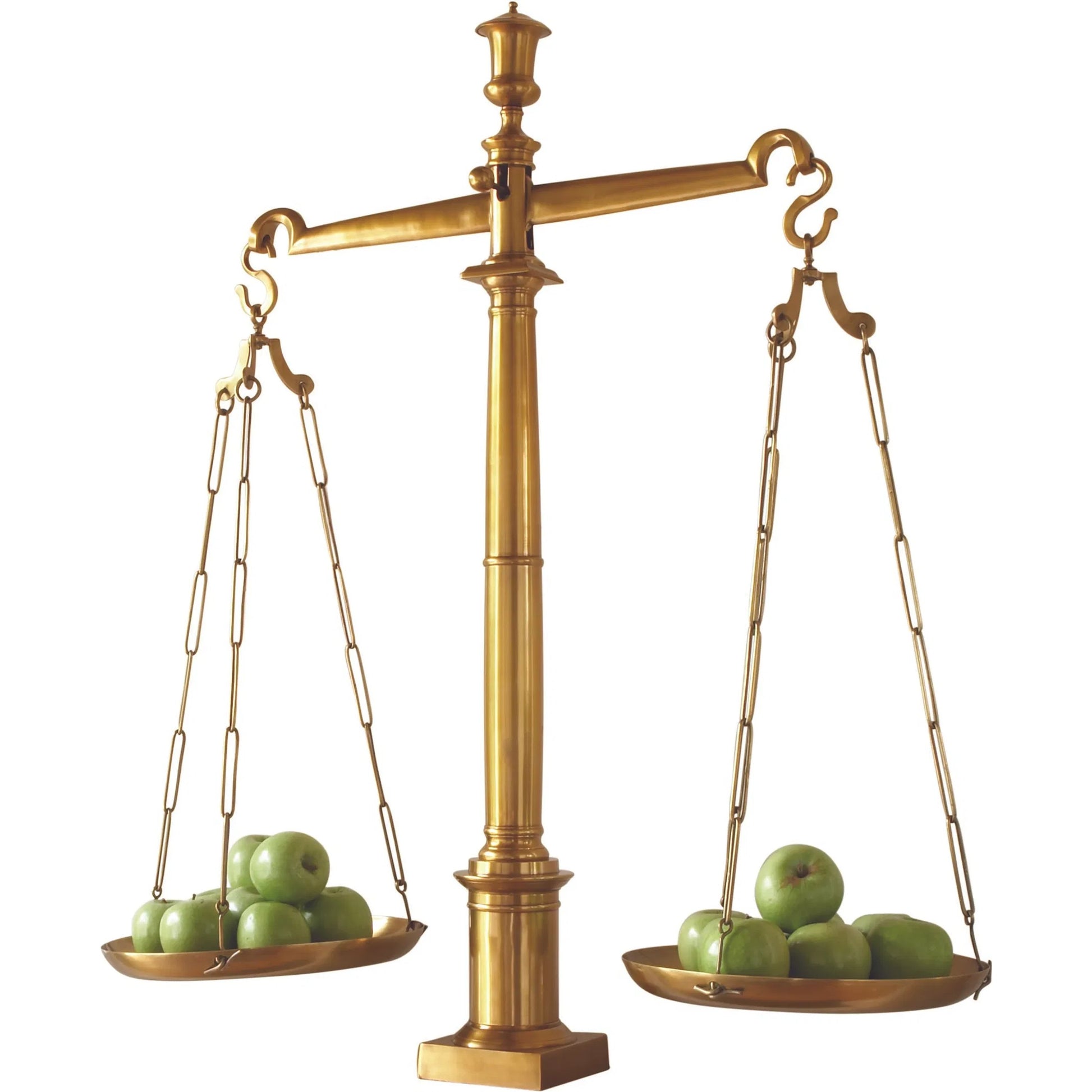 Library Scales by Global Views. Made from brass in a traditional style.