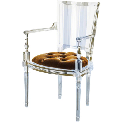Marilyn Arm Chair by Global Views. Made from acrylic in a transitional style.