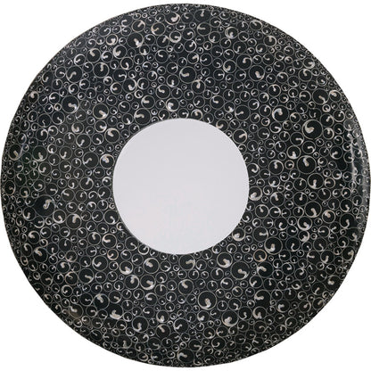 Mariana Round Mirror by Artistica Home in black. Made from unique in a eclectic & global style.