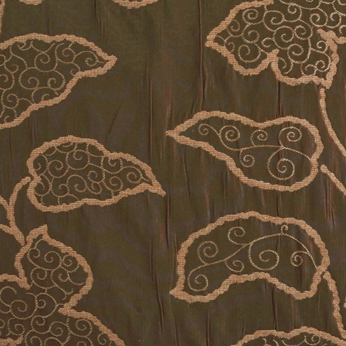 002 SI-2381664 | Closeup | Lyric Pillow by DV Kap Home in chocolate. Made from 57% cotton, 43% polyester in a traditional style.