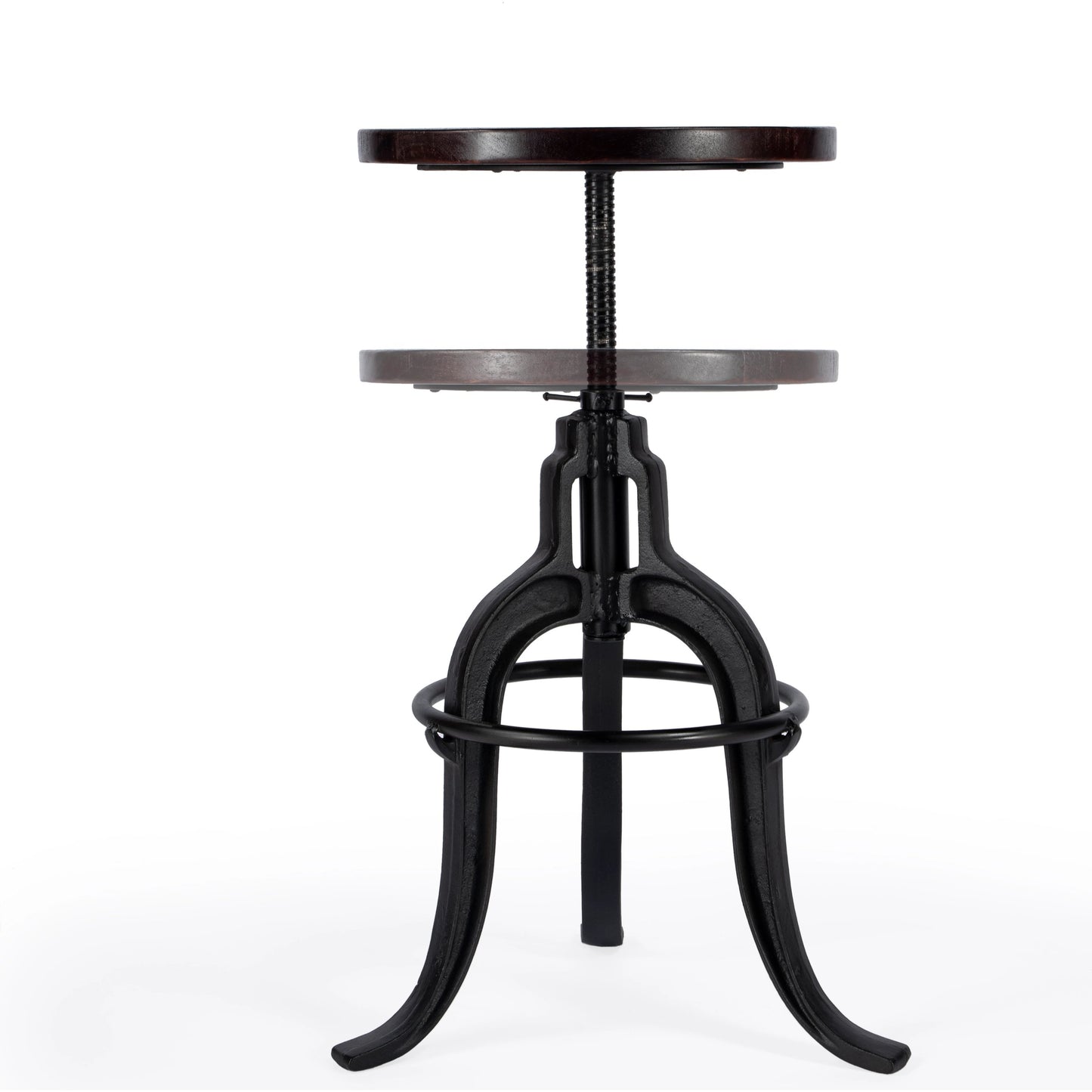 003 O-BUTLER-2049025 | Additional Silo | Gladney Revolving Bar Stool by Butler Specialty Company in multi-color and metalworks. Made from iron, recycled wood solids in a modern style.