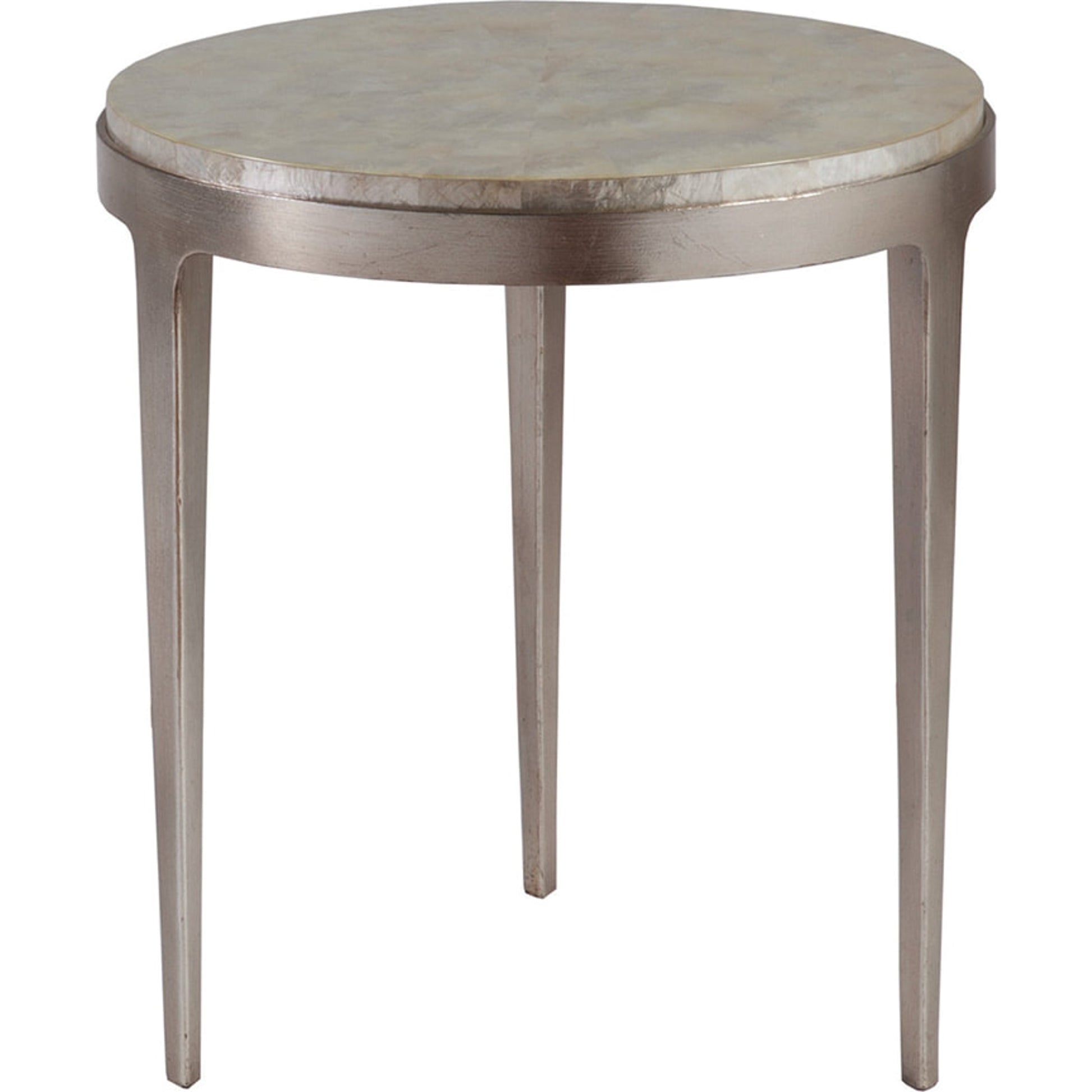 Gravitas Spot Table by Artistica Home in champagne foil. Made from unique in a modern style.