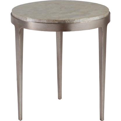 Gravitas Spot Table by Artistica Home in champagne foil. Made from unique in a modern style.