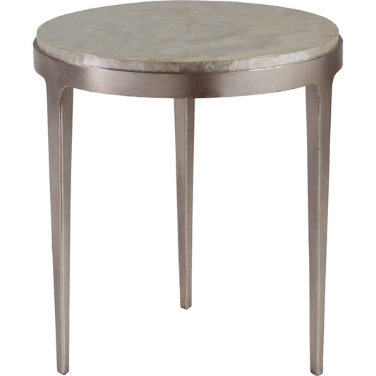 Gravitas Spot Table by Artistica Home in champagne foil. Made from unique in a modern style.