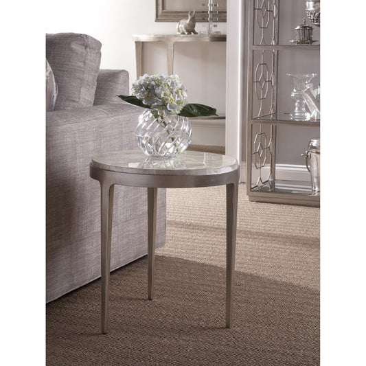 Gravitas Spot Table by Artistica Home in champagne foil. Made from unique in a modern style.