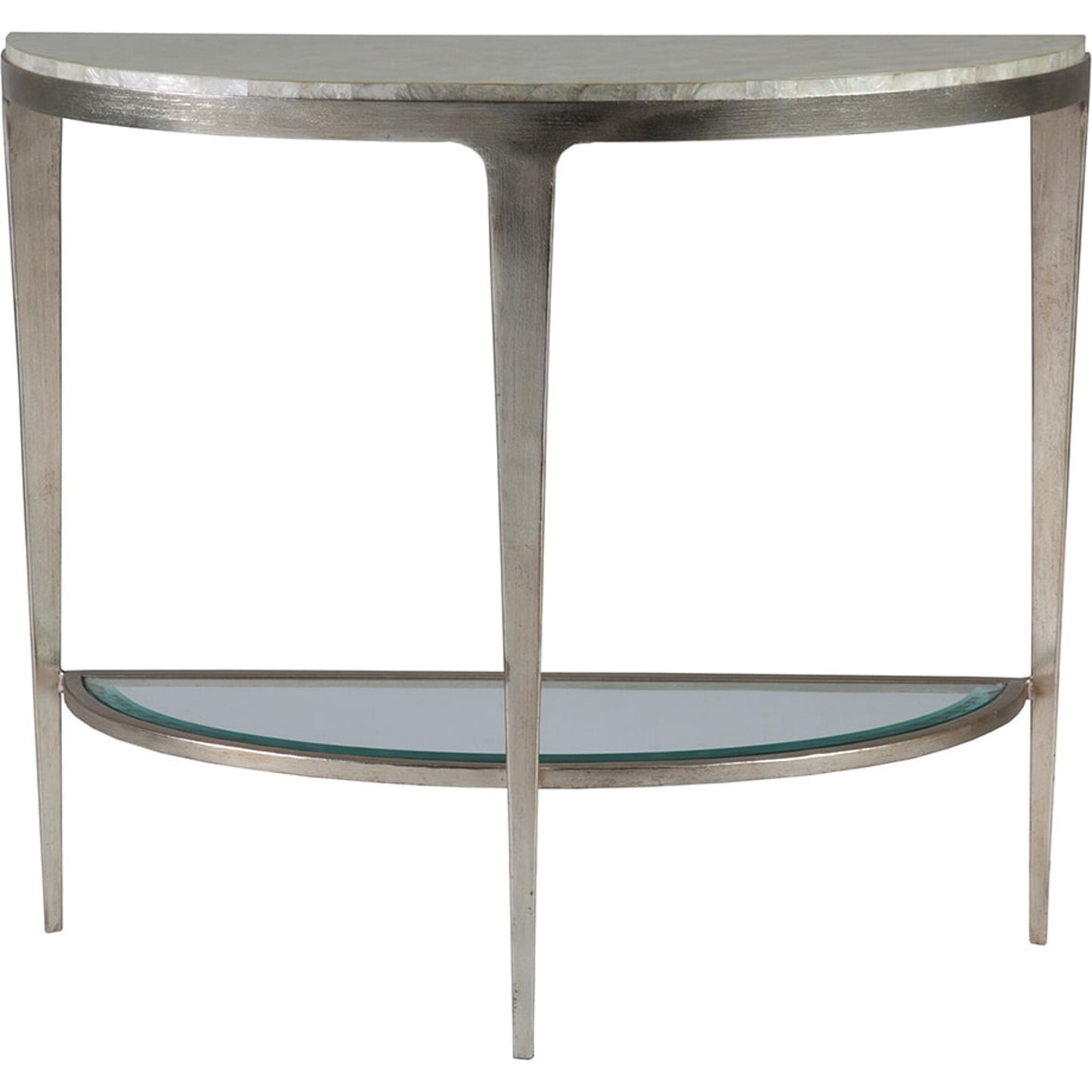 003 SR-834345 | Additional Silo | Gravitas Console by Artistica Home in champagne foil. Made from unique in a modern style.