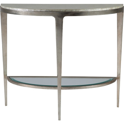 Gravitas Console by Artistica Home in champagne foil. Made from unique in a modern style.
