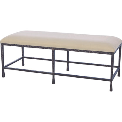 Quad Pod Bench by Global Views. Made from iron in a transitional style.