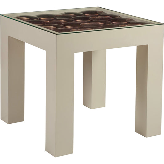 001 SR-834291 | Additional Silo | Credo End Table by Artistica Home in ivory. Made from unique in a modern style.