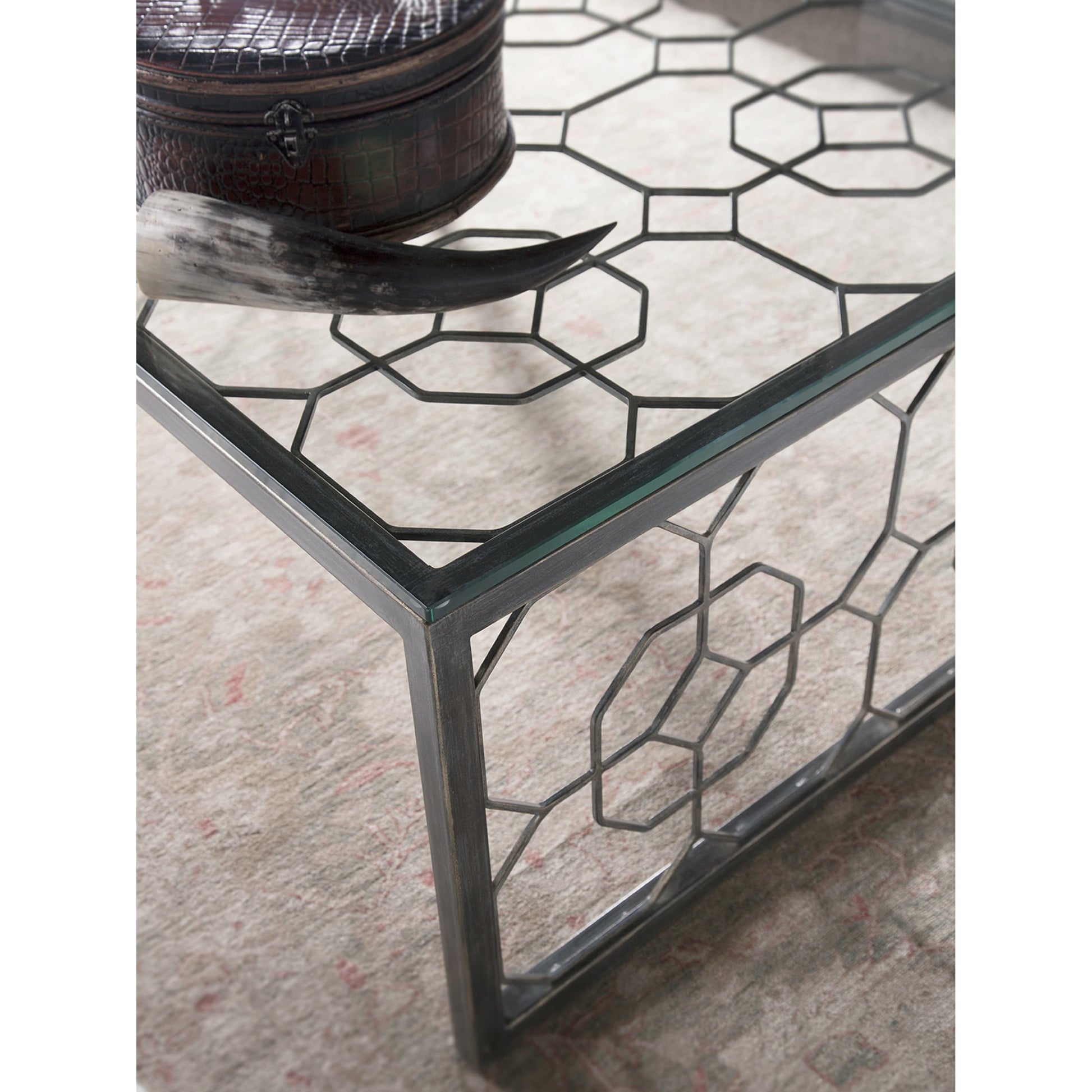 Honeycomb Rectangular Cocktail Table by Artistica Home in st. laurent. Made from unique in a transitional style.