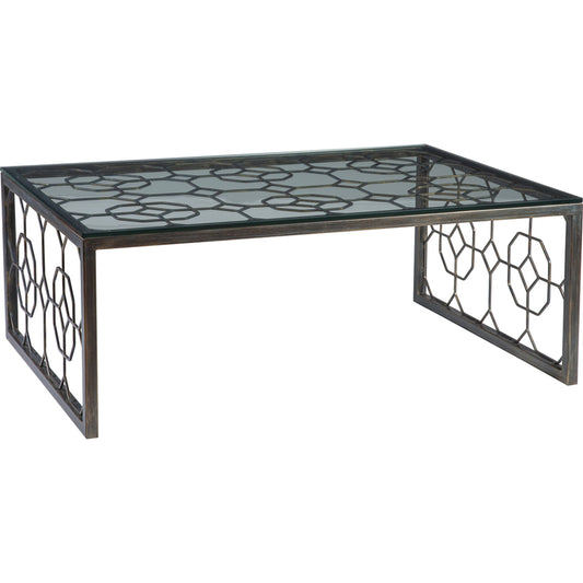 Honeycomb Rectangular Cocktail Table by Artistica Home in st. laurent. Made from unique in a transitional style.