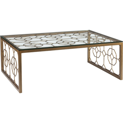 Honeycomb Rectangular Cocktail Table by Artistica Home in st. laurent. Made from unique in a transitional style.
