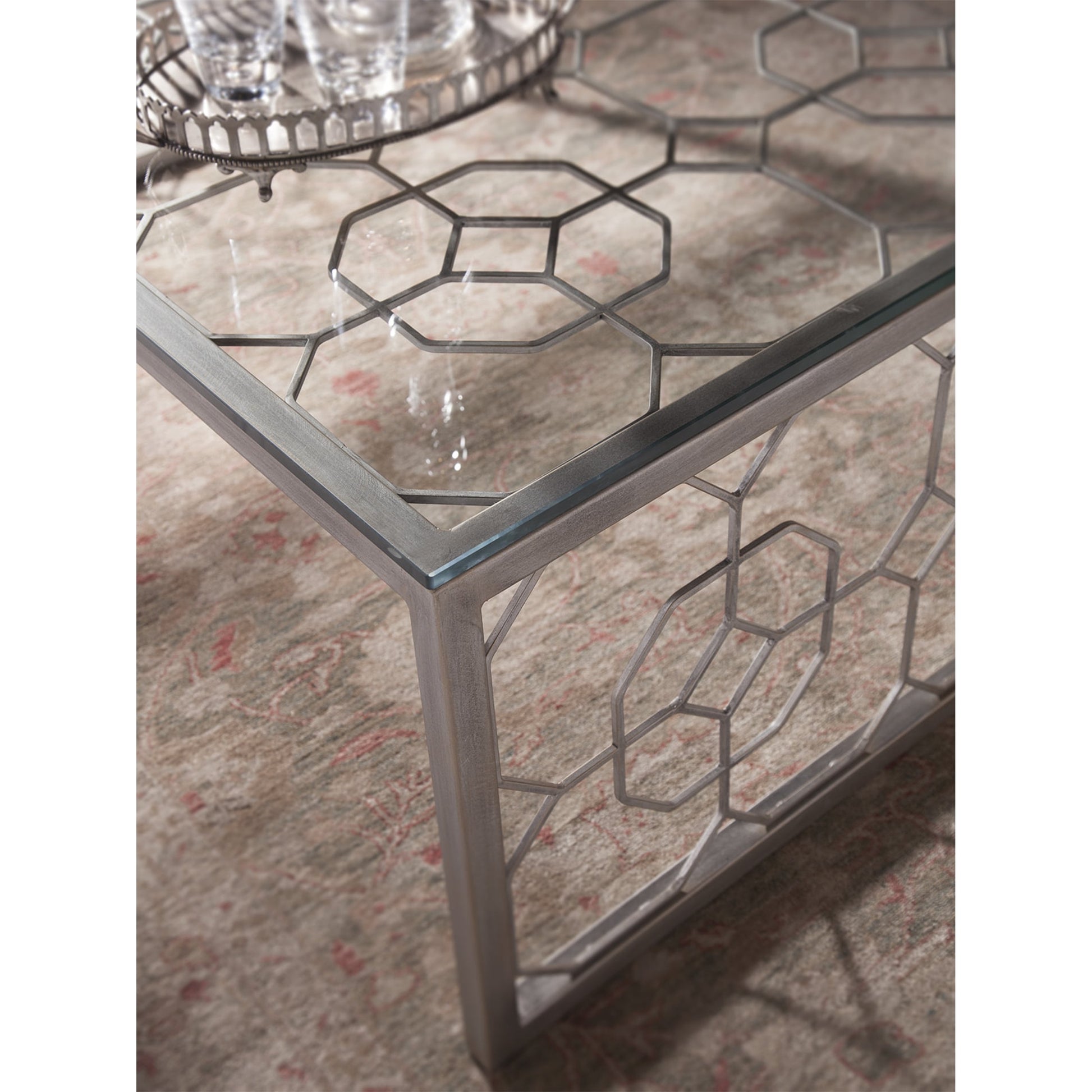 Honeycomb Rectangular Cocktail Table by Artistica Home in st. laurent. Made from unique in a transitional style.