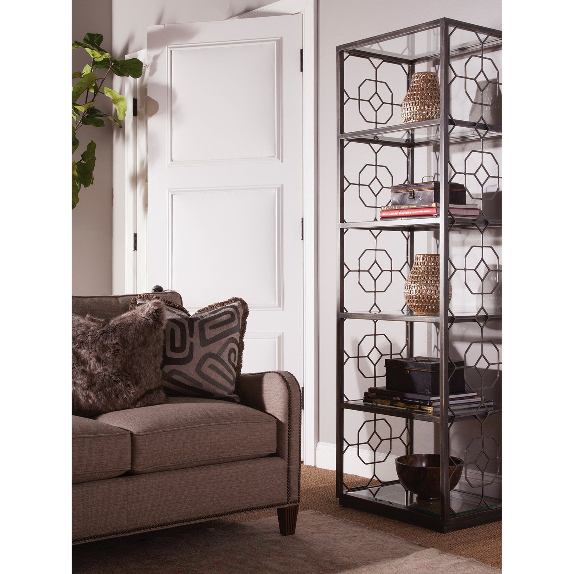 Honeycomb Slim Etagere by Artistica Home. Made from unique in a transitional style.
