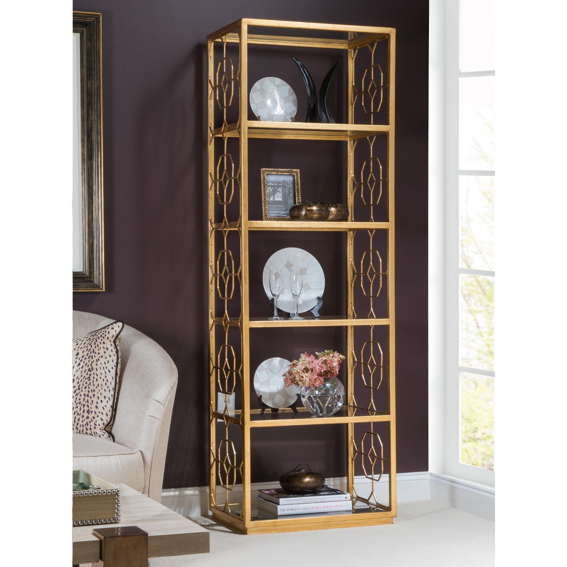 Honeycomb Slim Etagere by Artistica Home. Made from unique in a transitional style.