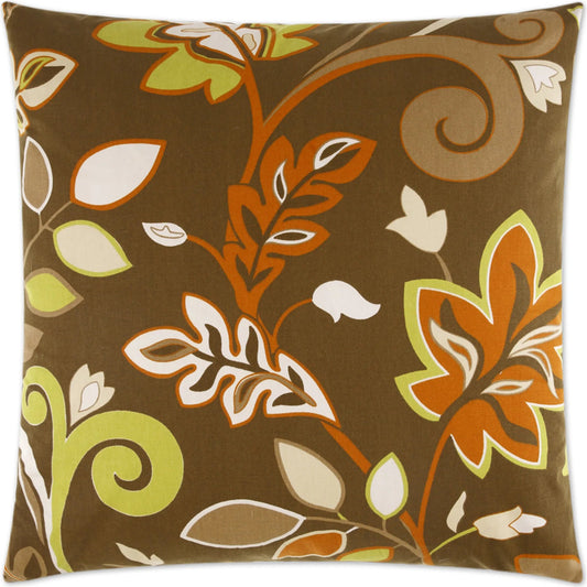 Charisma Pillow by DV Kap Home in brown. Made from 100% cotton in a unique style.