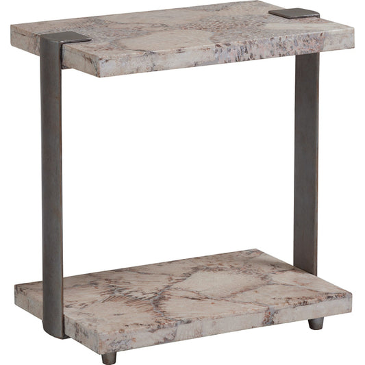 Corrina Spot Table by Artistica Home in fossilized coral. Made from unique in a modern style.