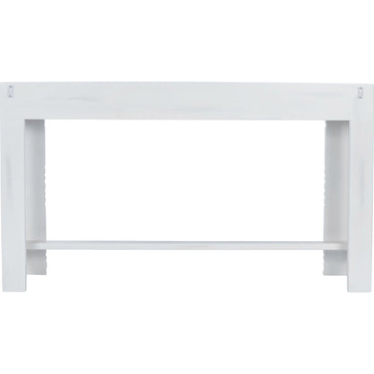 Janta Console Table by Butler Specialty Company in white and whitewashed. Made from recycled mango wood solids in a eclectic & global style.