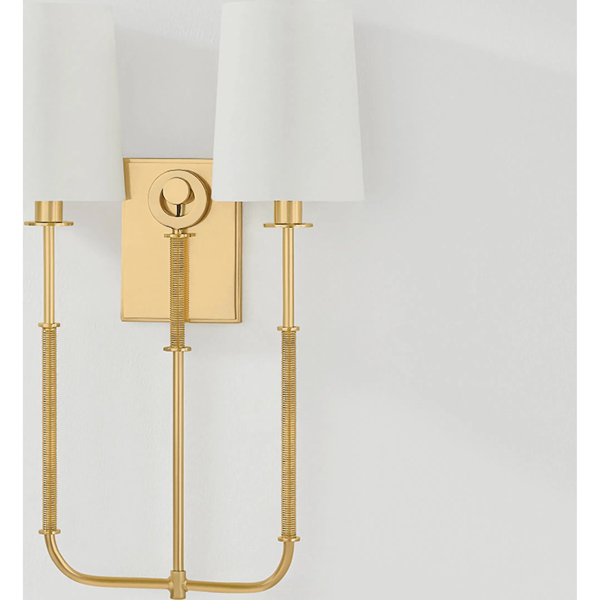 Glenmont Double Wall Sconce by Hudson Valley. Made from steel in a traditional style.