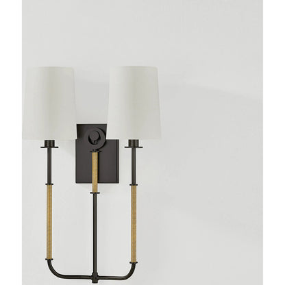 Glenmont Double Wall Sconce by Hudson Valley. Made from steel in a traditional style.