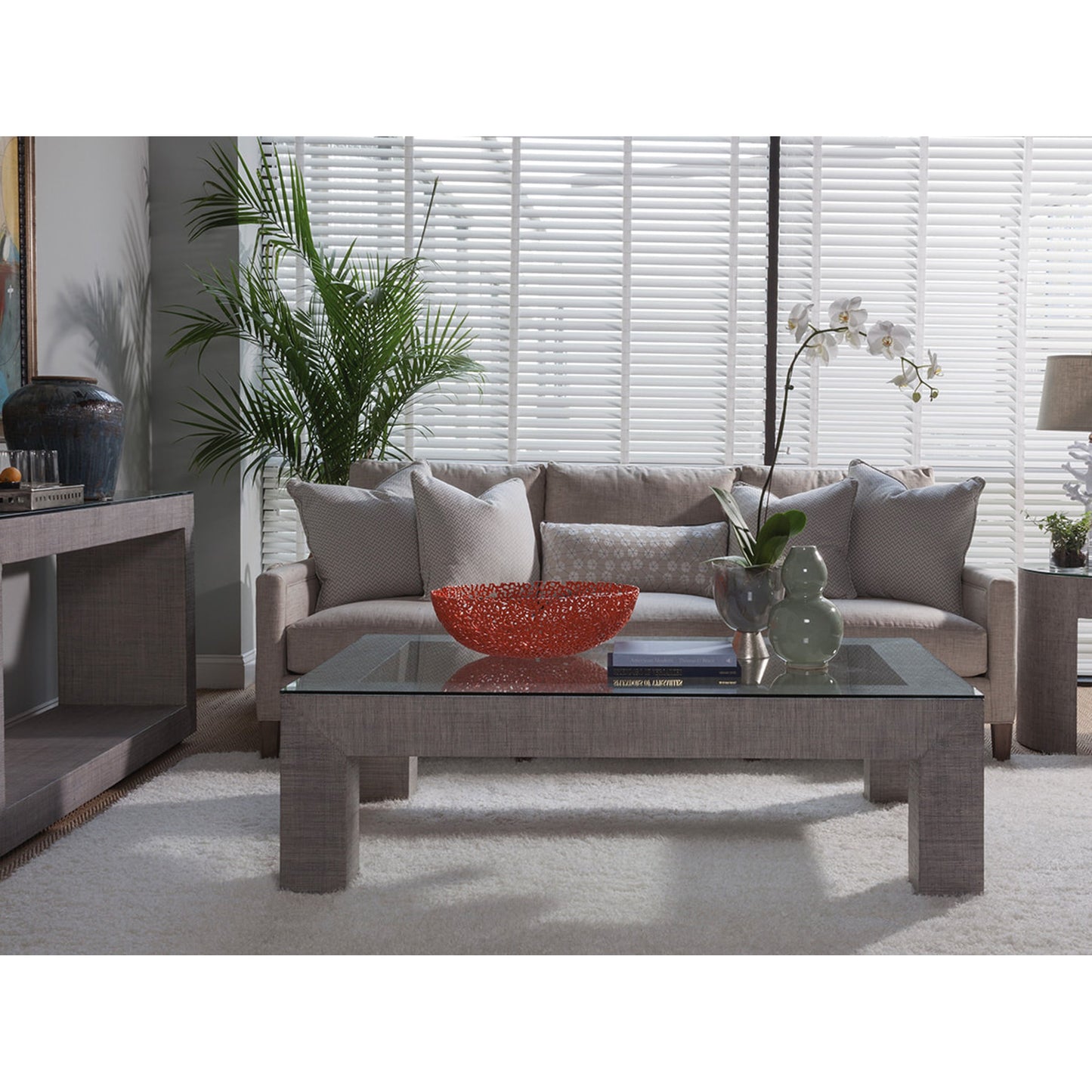 004 SR-834530 | Lifestyle | Precept Rectangular Cocktail Table by Artistica Home in light gray. Made from unique in a modern style.