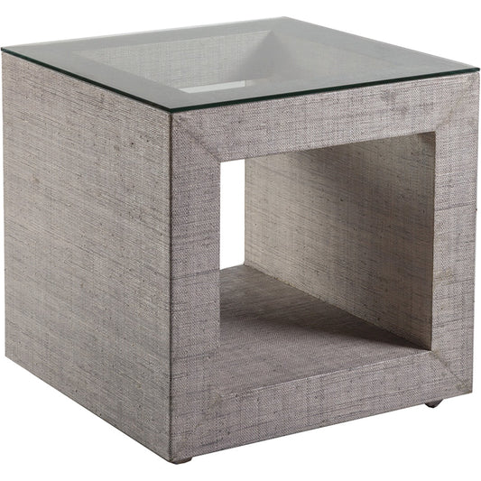 Precept Square End Table by Artistica Home in light gray. Made from unique in a modern style.