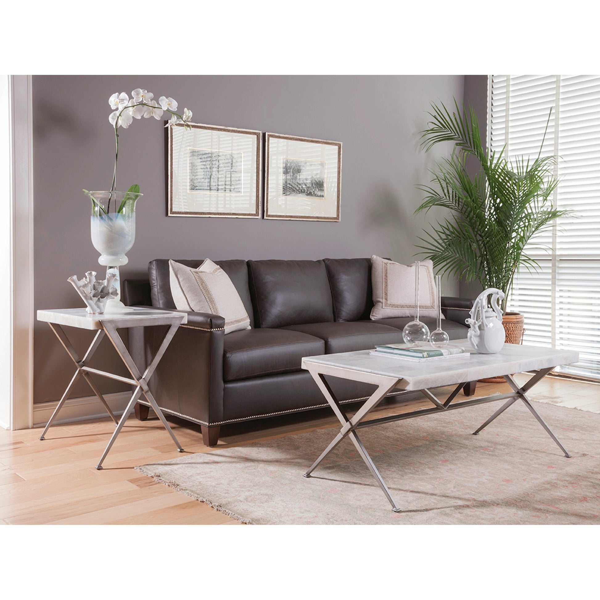 Greta End Table by Artistica Home in onyx. Made from unique in a modern style.