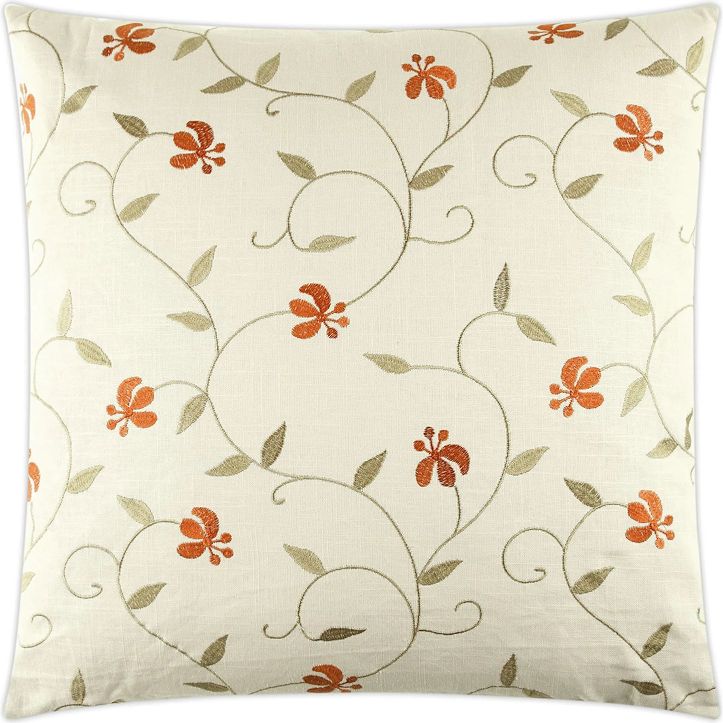 001 SI-2380803 | Primary Silo | Cedarberry Pillow by DV Kap Home in ivory. Made from 55% linen, 45% cotton in a transitional style.