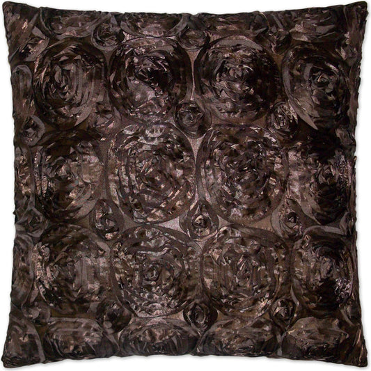 Silk Roses Pillow by DV Kap Home in brown. Made from 100% polyester in a unique style.