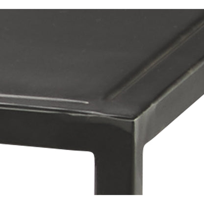 Element Shelved Console Table by Jamie Young in black iron. Made from iron in a modern style.