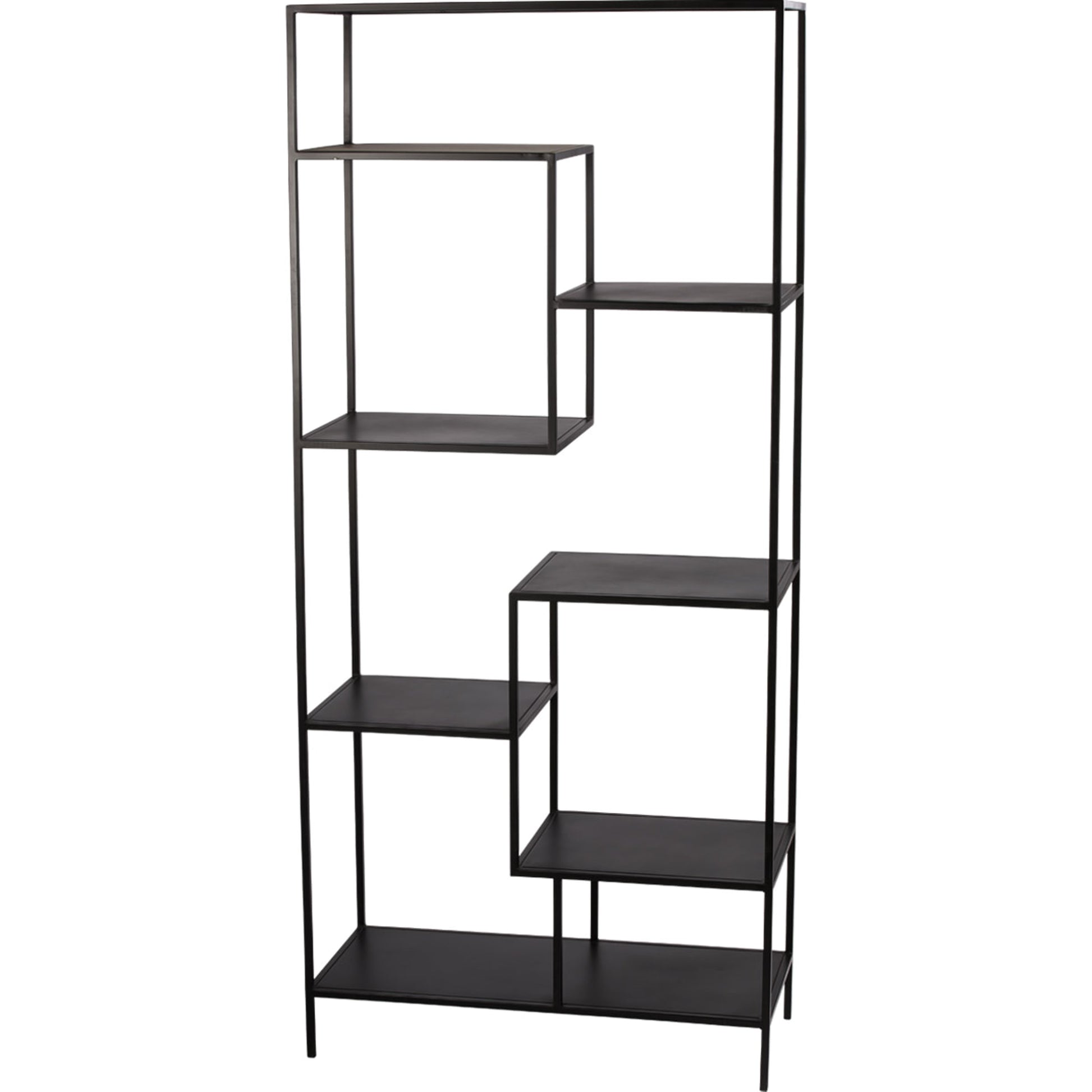 Element Etagere by Jamie Young in black iron. Made from iron in a modern style.
