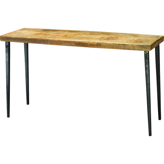 Farmhouse Console Table by Jamie Young in natural wood. Made from wood in a modern style.