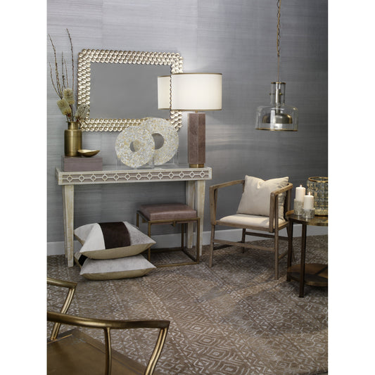 Grayson Arm Chair by Jamie Young in gray wood. Made from wood in a modern style.