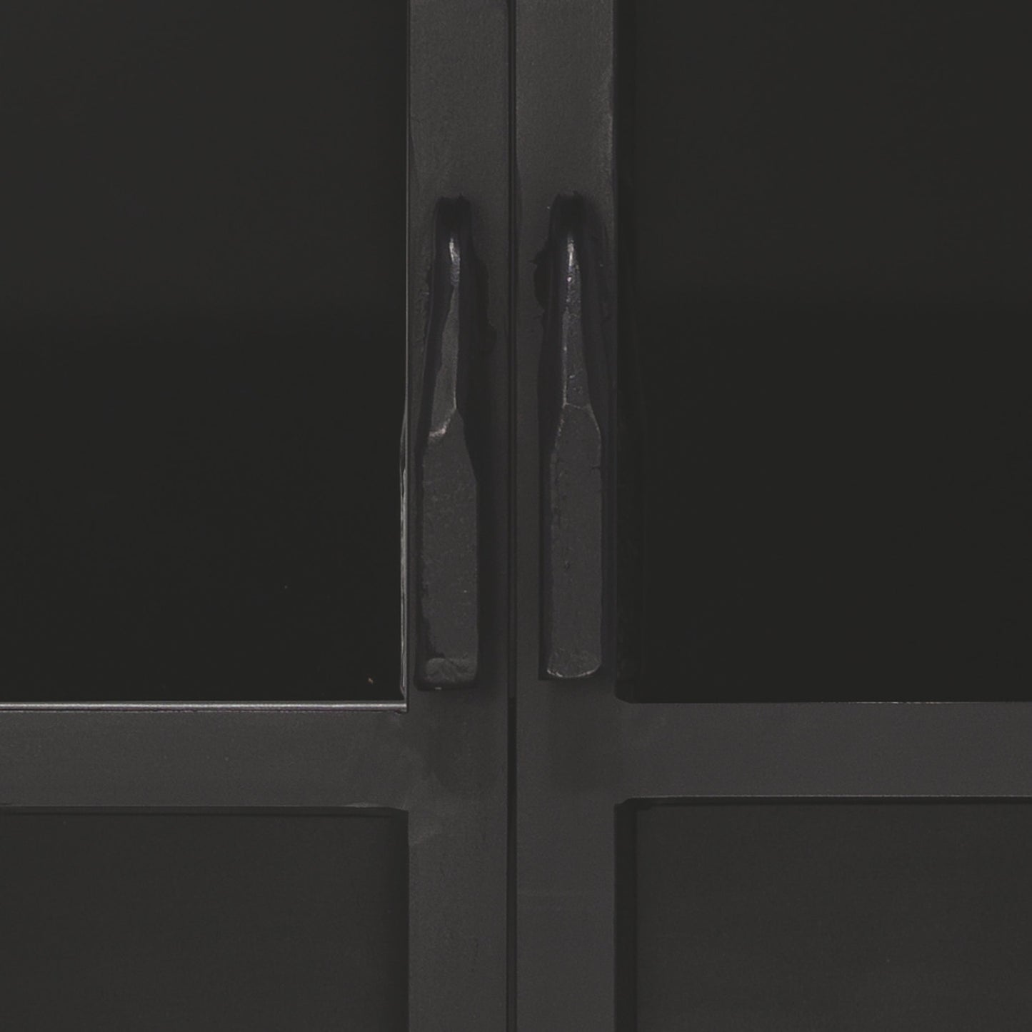 004 SR-708118 | Additional Silo | Union Curio Cabinet by Jamie Young in black iron, clear glass. Made from iron, glass in a modern style.