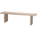 Arc Bench by Jamie Young. Made from mango wood in a modern style.