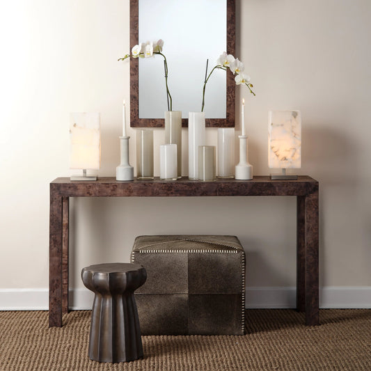 Archer Console by Jamie Young. Made from wood in a modern style.