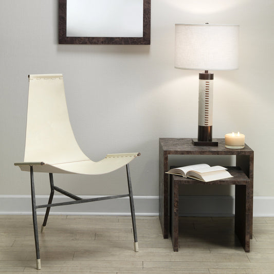 Bedford Nesting Tables by Jamie Young. Made from wood in a modern style.