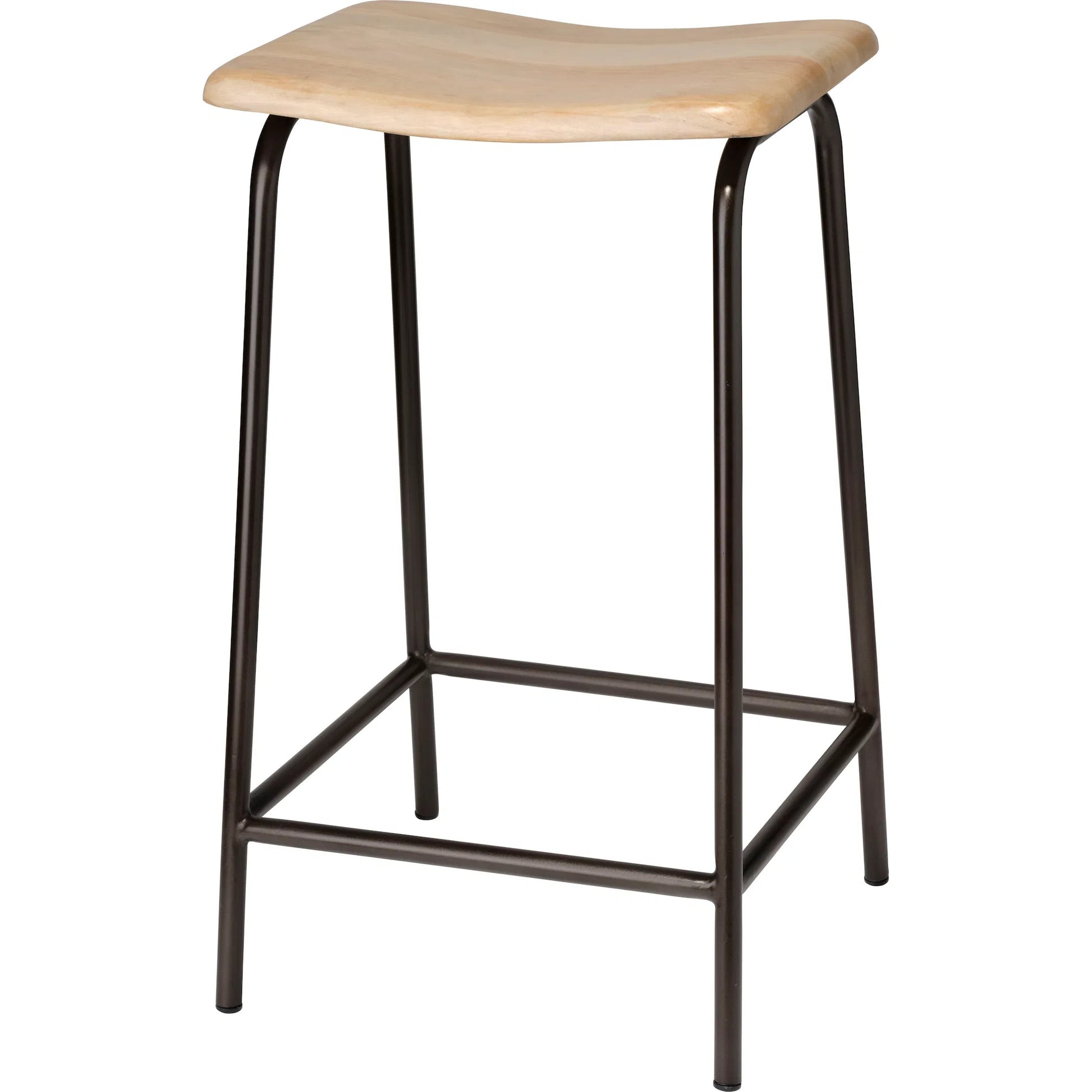 Bend Counter Stool by Jamie Young in bleached mango wood. Made from wood in a unique style.