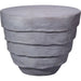Concentric Side Table by Jamie Young. Made from fiber glass in a modern style.