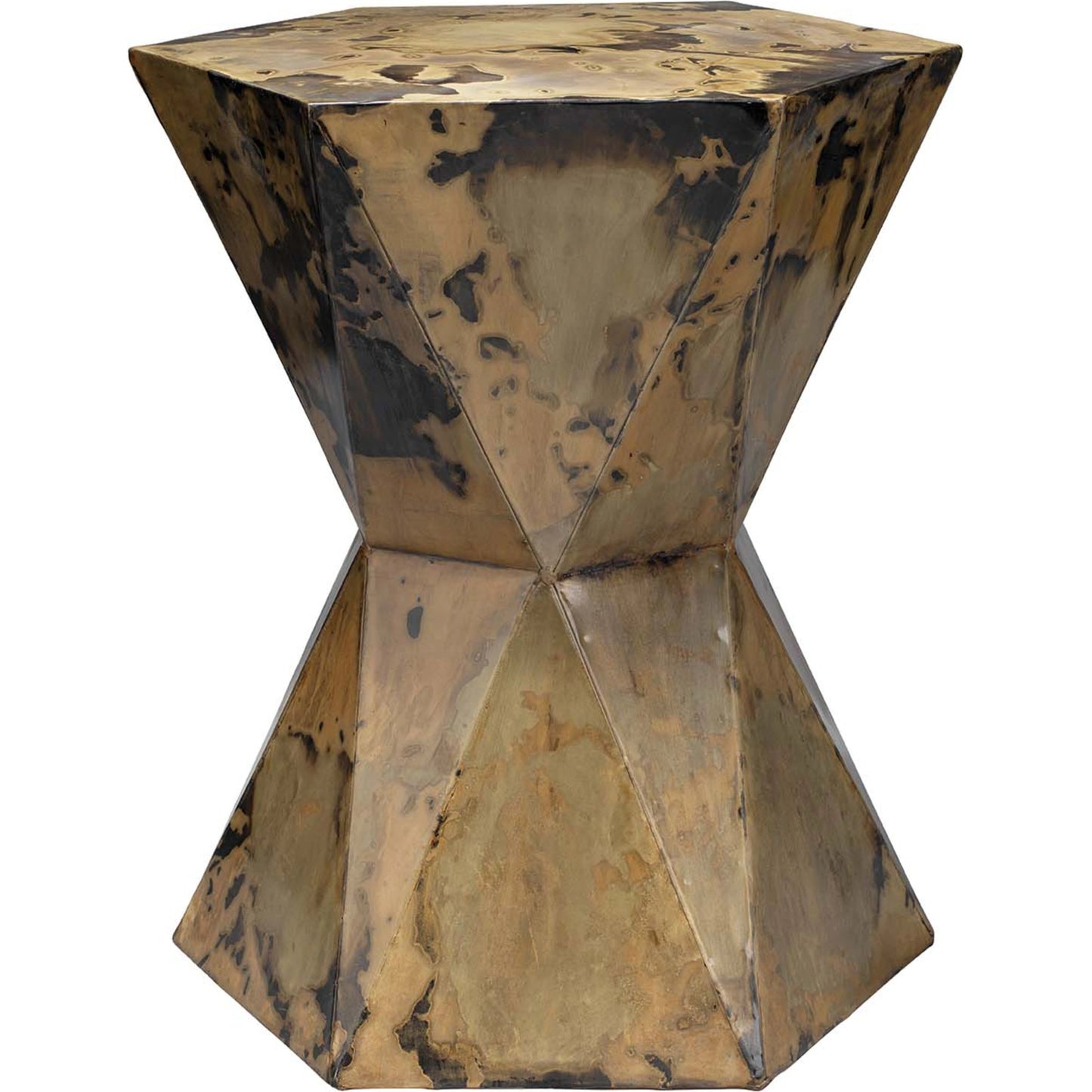 006 SR-819639 | Primary Silo | Crown Side Table by Jamie Young in black. Made from iron sheet in a eclectic & global style.