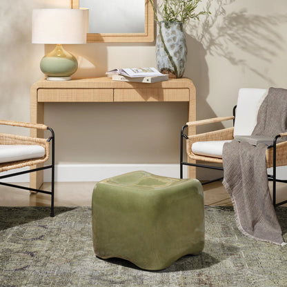 Cushion Concrete Stool by Jamie Young. Made from concrete in a unique style.