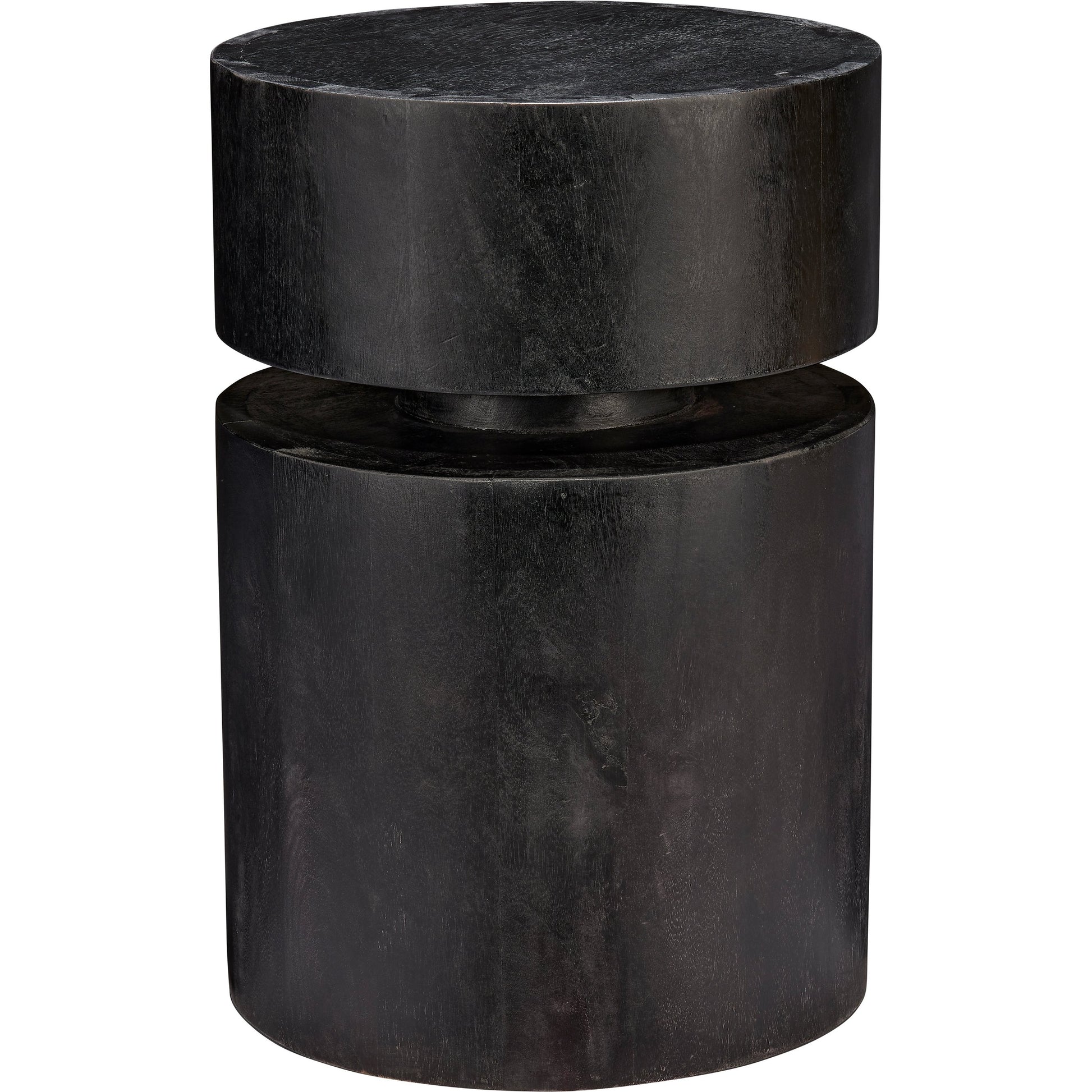 Dylan Round Side Table by Jamie Young. Made from wood in a modern style.