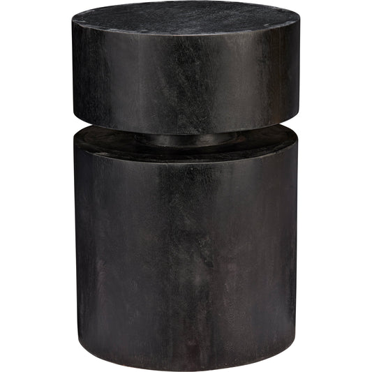 Dylan Round Side Table by Jamie Young. Made from wood in a modern style.