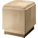 Easton Ottoman by Jamie Young. Made from hair on hide, mdf, metal: iron in a modern style.