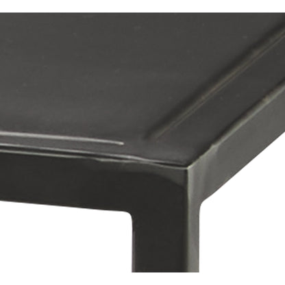 Element Shelved Console Table by Jamie Young in black iron. Made from iron in a modern style.