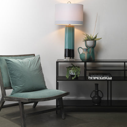 Element Shelved Console Table by Jamie Young in black iron. Made from iron in a modern style.