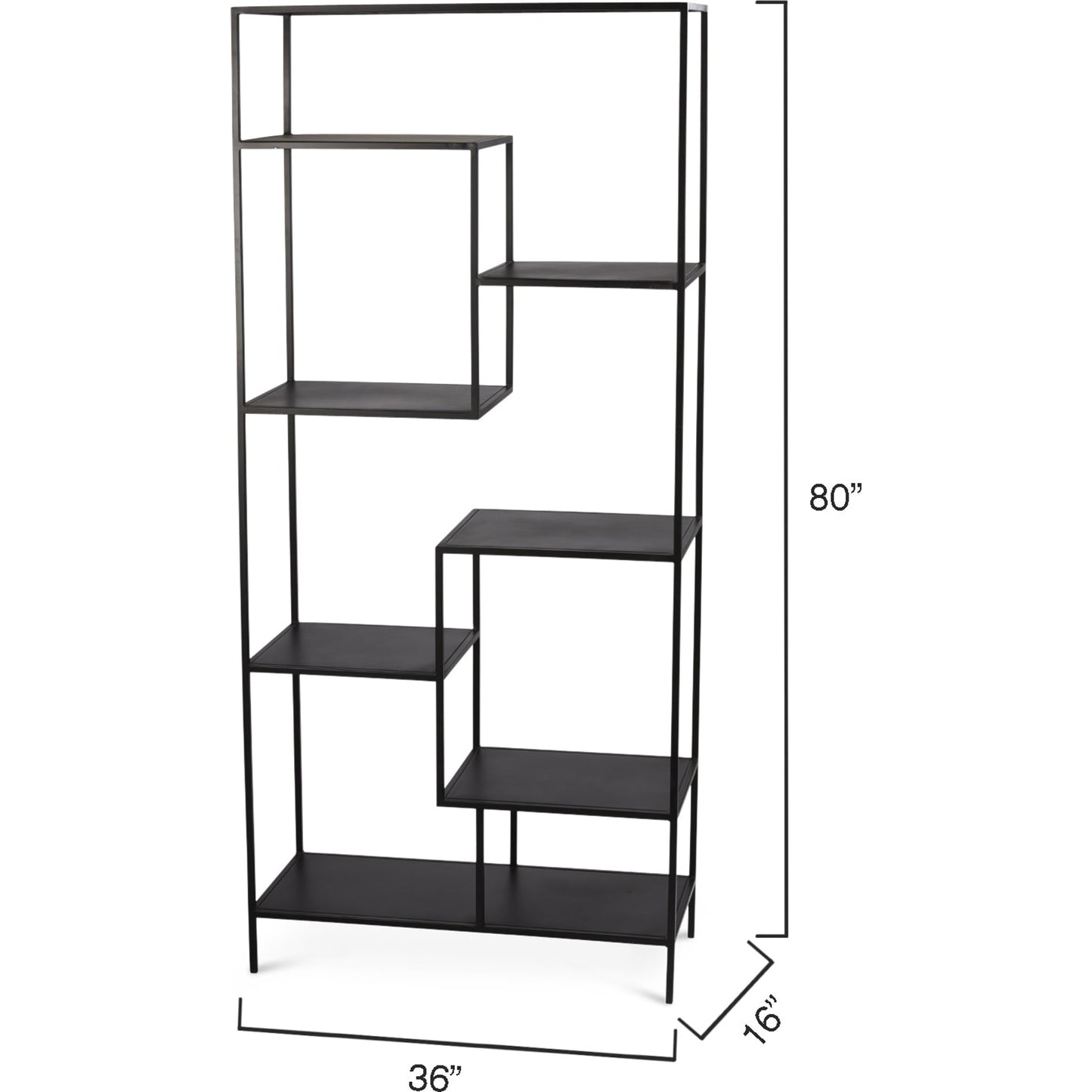 002 SR-707903 | Additional Silo | Element Etagere by Jamie Young in black iron. Made from iron in a modern style.