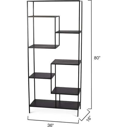 Element Etagere by Jamie Young in black iron. Made from iron in a modern style.